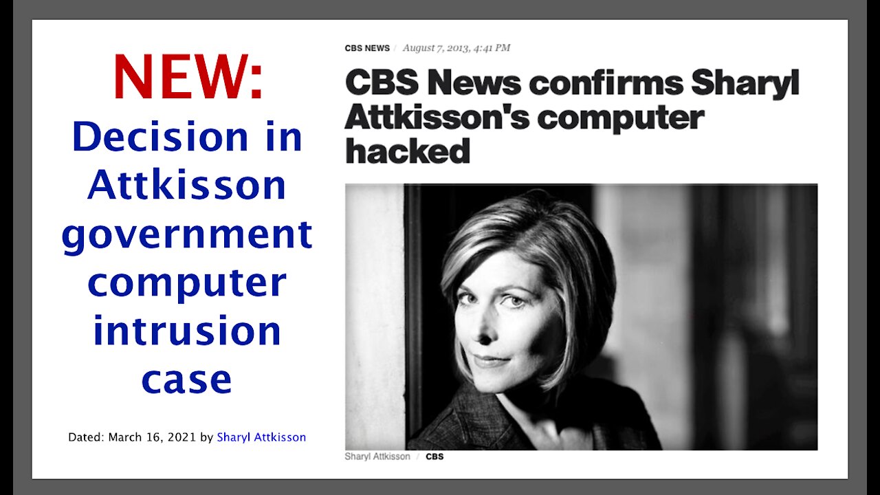 Sharyl Attkisson fights for justice against the U.S. Justice Dept.