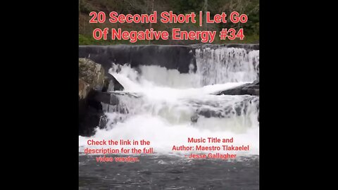 20 Second Short Of Let Go Of Negative Energy | #meditation #shorts #shortsvideo #waterfall #34