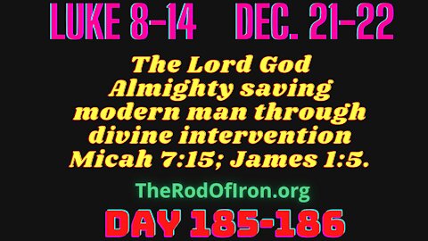 Luke 8-14 The Kingdom of God is nigh. Now after, 1680 yrs of ignorance, we understand the Bible.