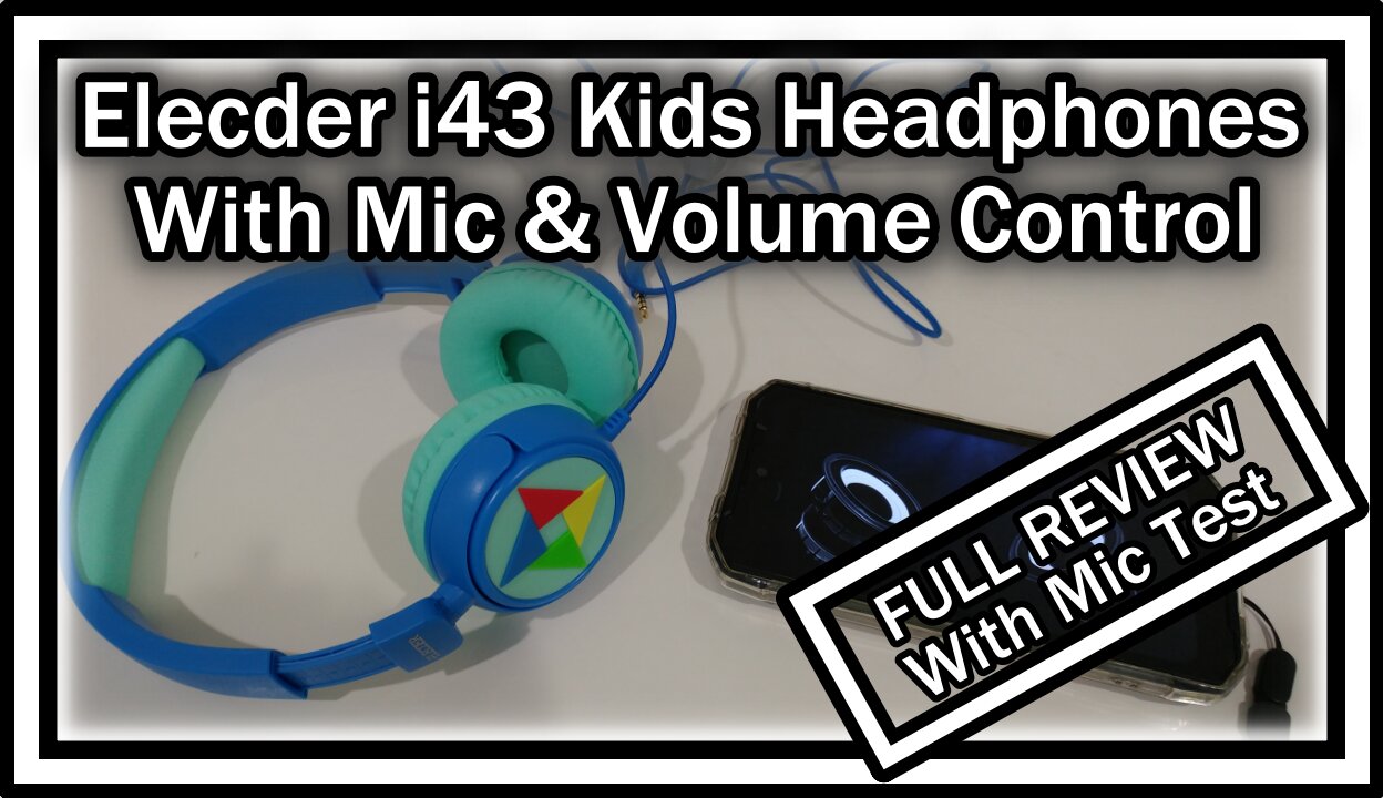 Elecder i43 Foldable Volume-Limiting Headphones For Kids With Mic And 94dB Max FULL REVIEW