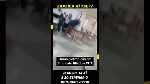 EXPLICA AI TSE? URNA ELETRÔNICA SENDO ATIVADA DENTRO DE SINDICATO DA CUT? #eleicoes2022 #shorts