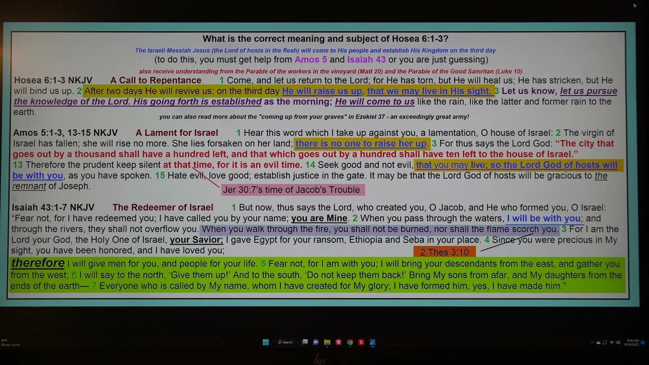 Hosea 6 correct meaning and subject