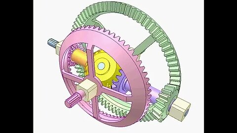 2492 Car differential with bevel gears 2