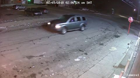 Video shows vehicle in the area of hit-and-run in Detroit