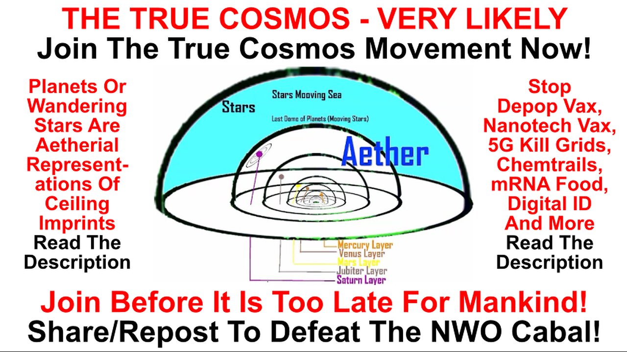 THE TRUE COSMOS: Join the True-Cosmos Movement Before It Is Too Late for Mankind ! Read the Desc. !