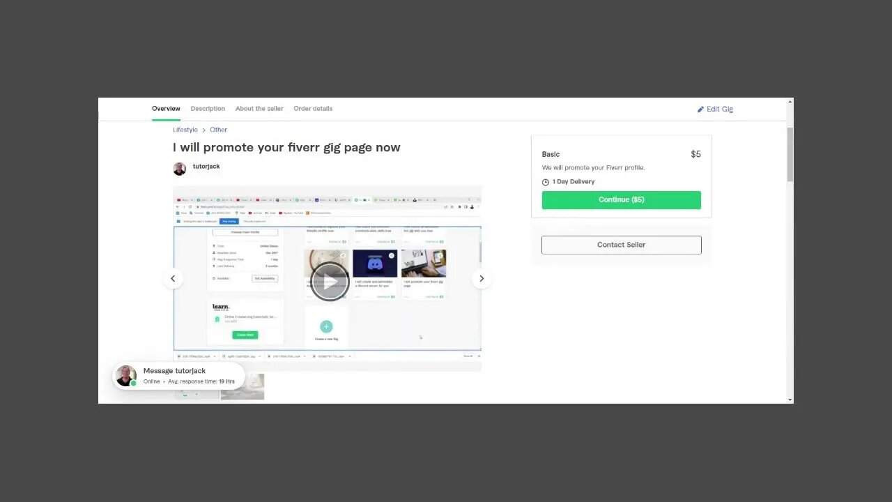 I Will Promote Your Fiverr Gig Page Now