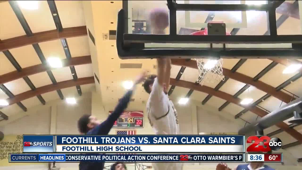 Foothill Trojans advance to State Regional Semi-Finals, defeat Santa Clara, 66-42