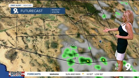 Staying hot with slight storm chances