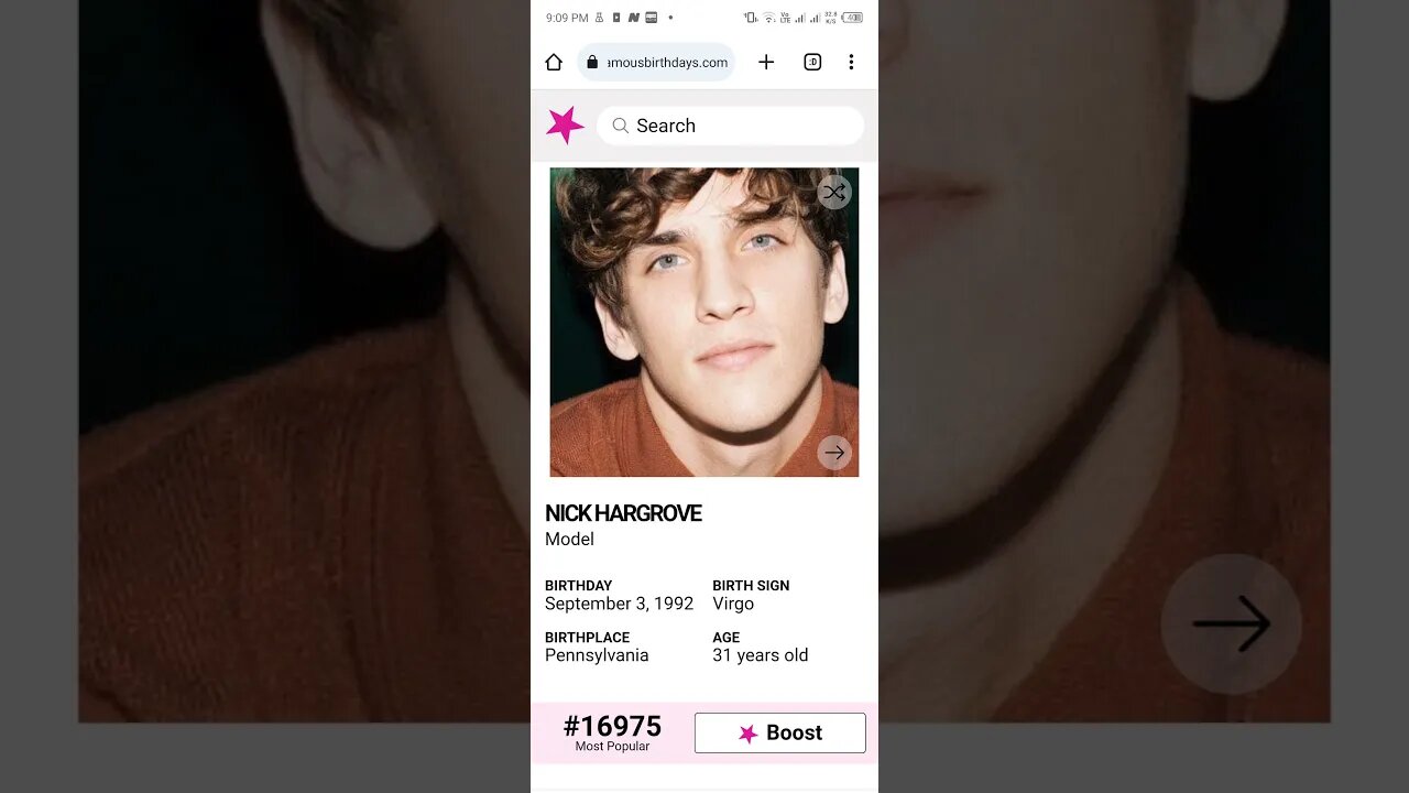 HAPPY 31 BIRTHDAY NICK HARGROVE Model