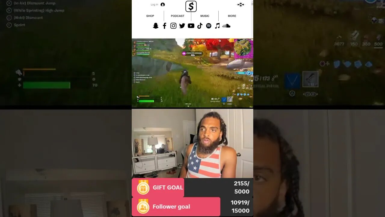 Rock Mercury plays Fortnite, live with Rockers and Mercurians on TikTok