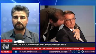 URGENTE Filho de Bolsonaro desabafa sobre o presidente