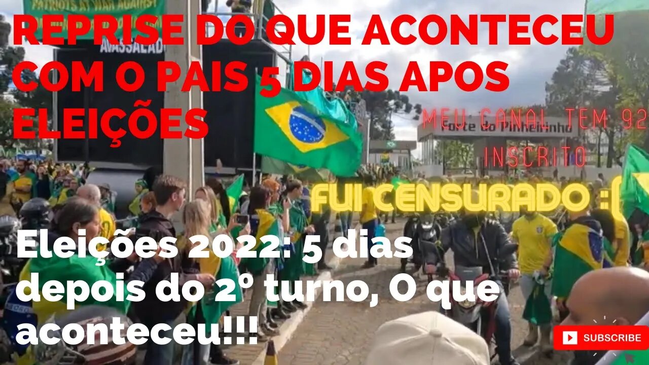 A LIBERDADE - TODO BRASILEIRO DEVE ASSISTIR OQUE OUVE EM 5 DIAS POS ELEIÇÃO 2022