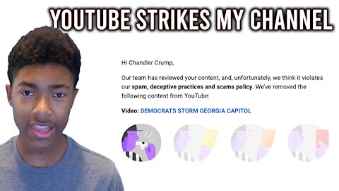 YOUTUBE STRIKES MY CHANNEL