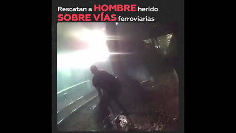 Hombre cae a las vías cuando se acercaba un tren