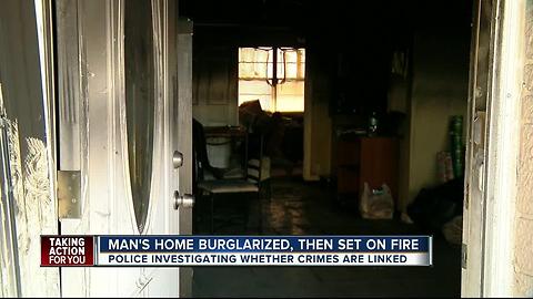 Paso man's home burglarized, set on fire