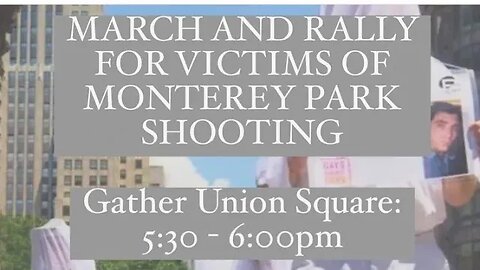 The #MontereyPark Rally Union Square to Kim Lau Park 1/23/23 hosted by @GAGnoguns @MomsDemand