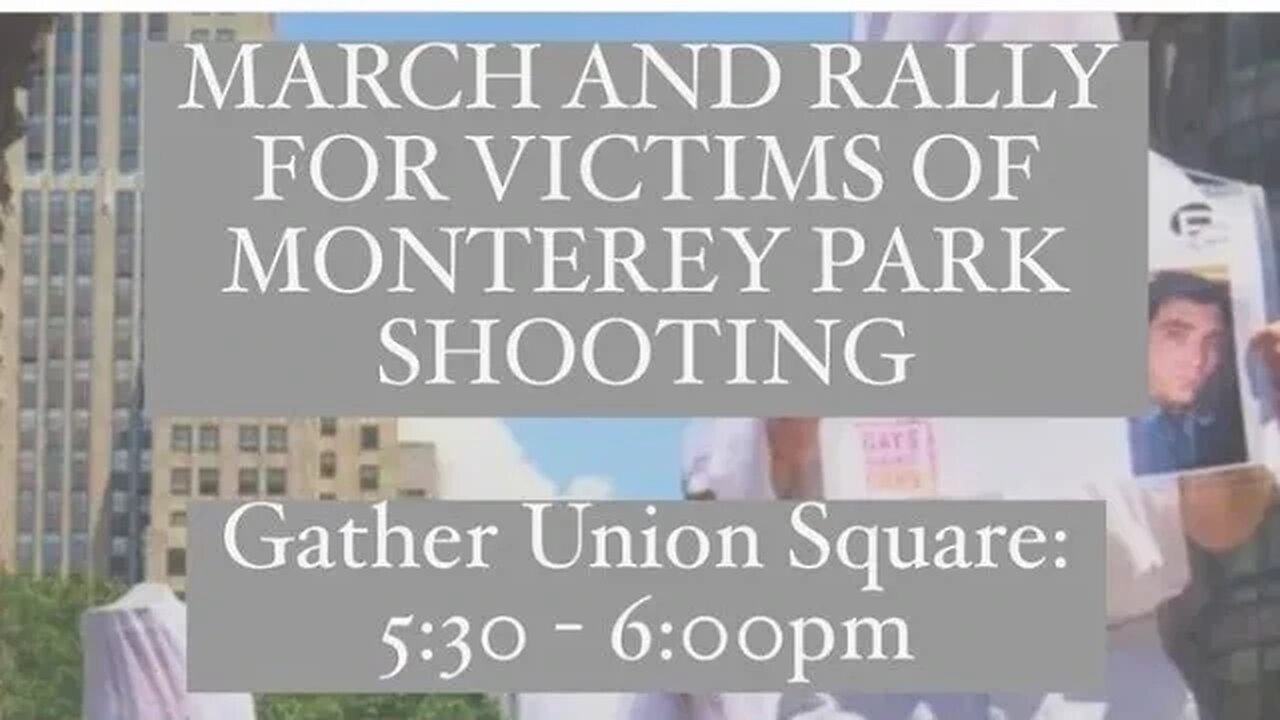 The #MontereyPark Rally Union Square to Kim Lau Park 1/23/23 hosted by @GAGnoguns @MomsDemand