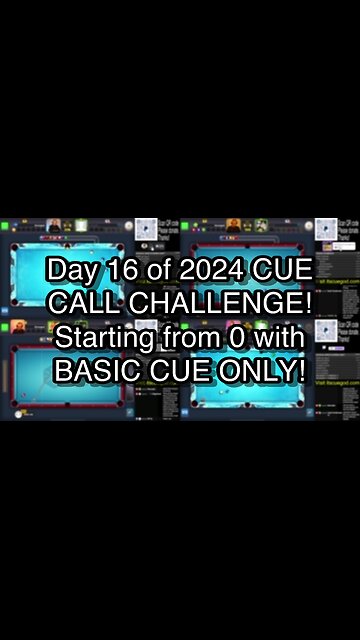 Day 16 of 2024 CUE CALL CHALLENGE! Starting from 0 with BASIC CUE ONLY!