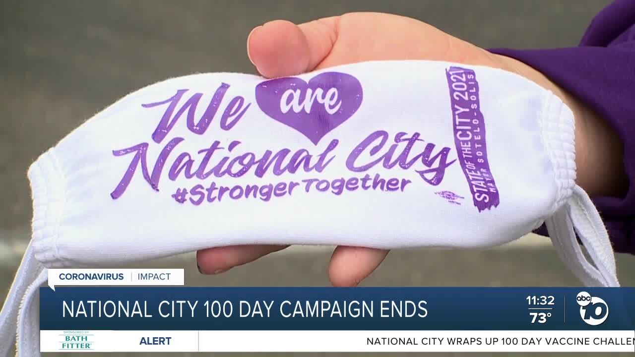 National City 100-day vaccination campaign ends