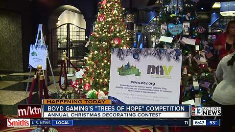 Trees of Hope competition at Boyd Gaming