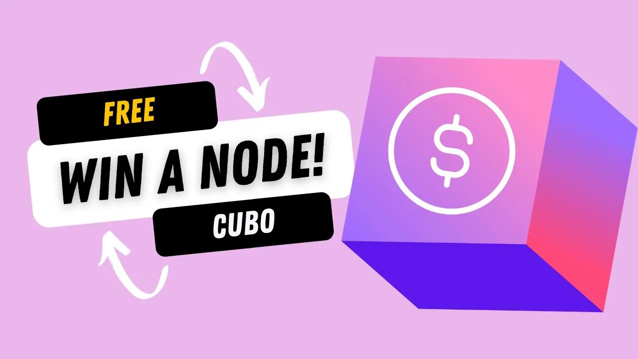 Cubo Contest: Win A CUBO Node! Watch Before April 5th...