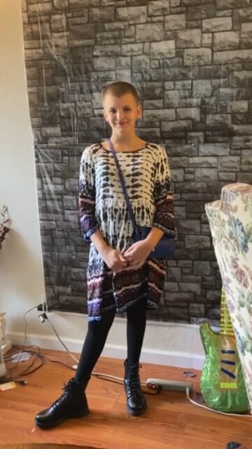 My daughter buzzed her hair