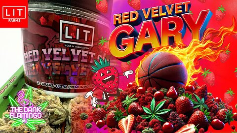 Trying Red Velvet Gary THCa from Lit Farms! The Dank Flamingo Cannabis Review!!