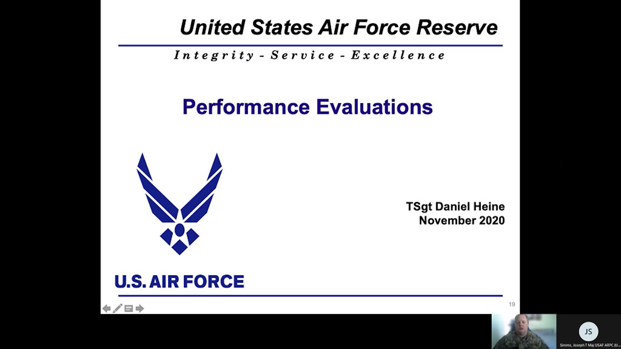 Air Reserve Component Field Orientation Evaluations Briefing