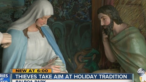 Thieves take aim at holiday tradition in Balboa Park
