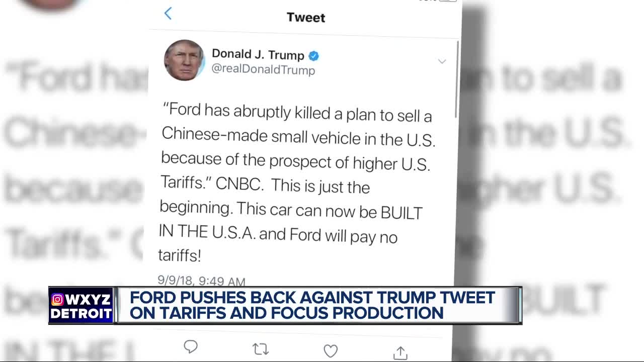 Ford says Focus Active won't be built in US, despite President Trump's tweet
