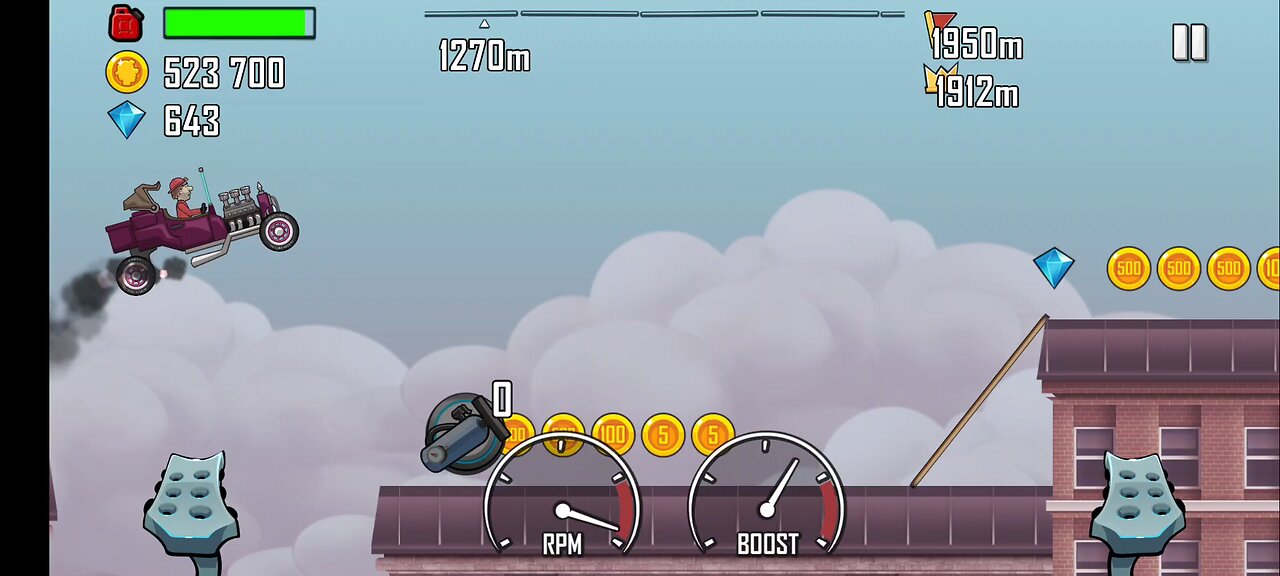 "NEW stage" "NEW high score" in hillclimb racing 🏎️....