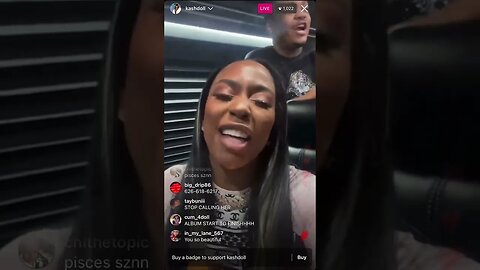 KASH DOLL IG LIVE: KD Turn Up For Her Birthday Day, Music Blasting & Head Bumping (12/03/23)