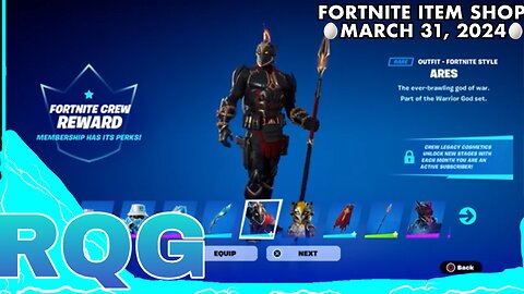 "NEW" ARES & AUBREY SKINS ARE HERE! FORTNITE ITEM SHOP (March 31, 2024)