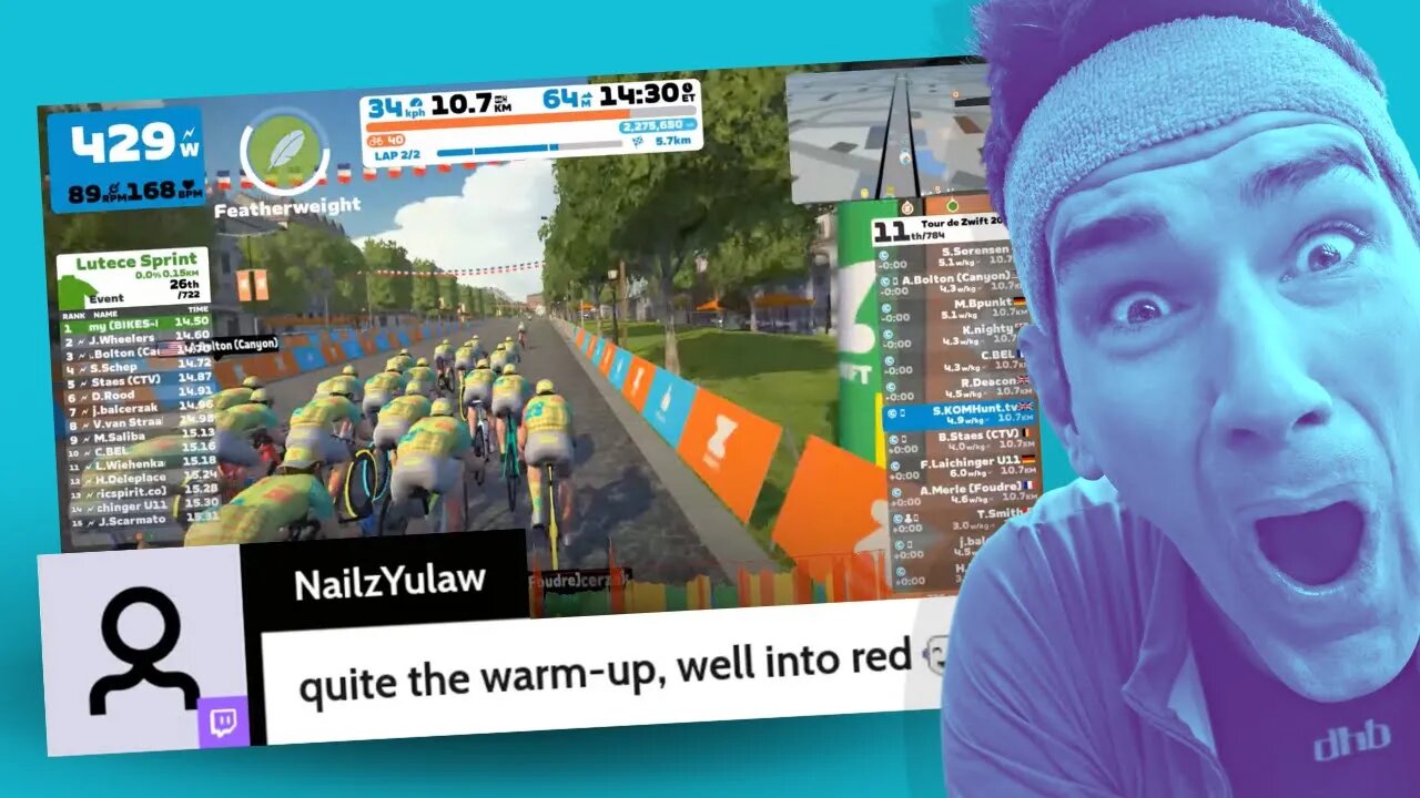 ZWIFT RACE To WARM-UP!? Tour de Zwift Stage 3 2023 Shorter Route Champs-Elysees