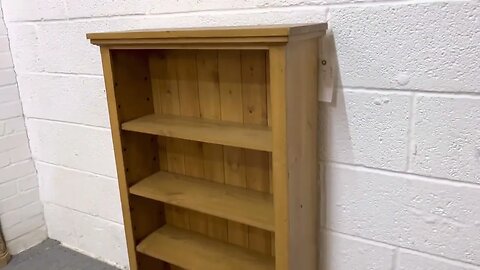 Small Pine Bookcase With 3 Adjustable Shelves (V8701B) @PinefindersCoUk