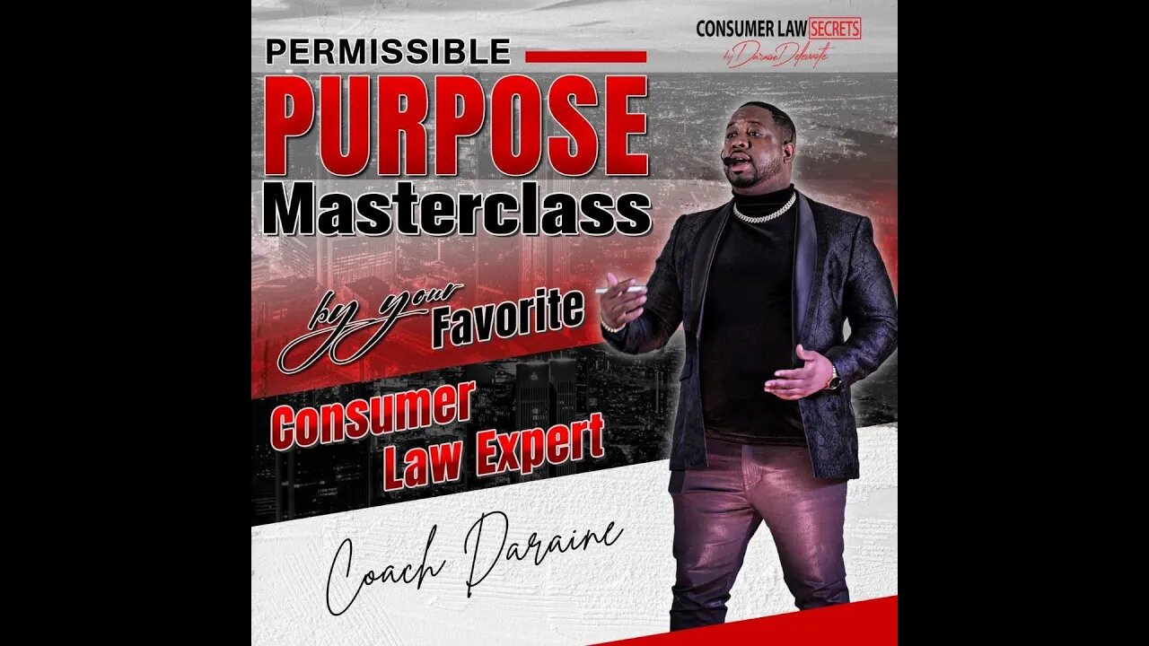 The Permissible Purpose Masterclass .. is here