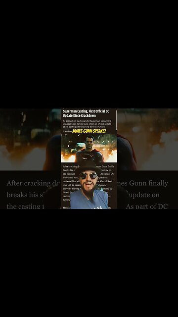 James Gunn FINALLY Speaks On Casting Rumors For Superman Legacy #dc #shorts