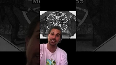 ON THIS DAY IN HISTORY: 5/24/1755 #shorts