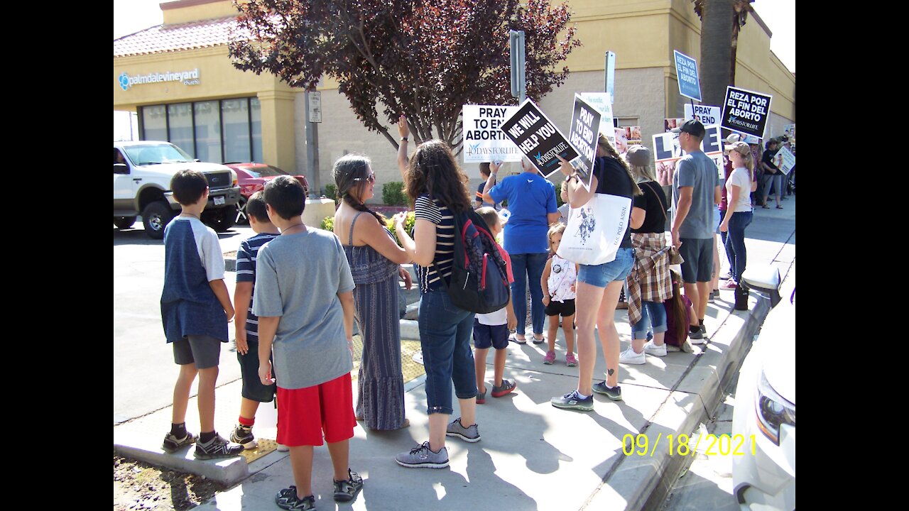 Antelope Valley 40 Days for Life Fall 2021 Campaign Kick-Off Prayer Walk