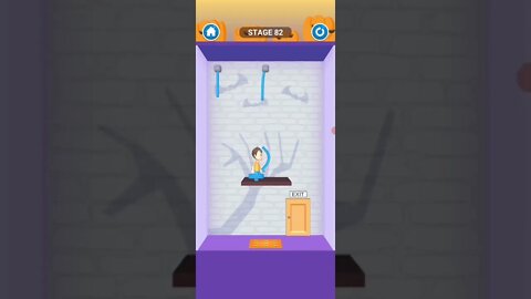 rescue cut rope puzzle 😎 #shorts