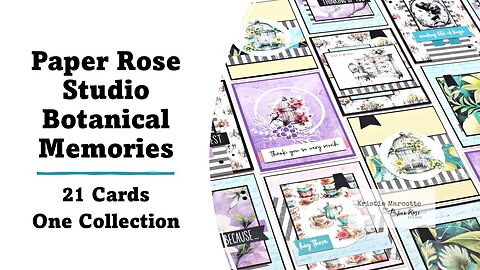 Paper Rose Studio | Botanical Memories | 21 Cards 1 Collection