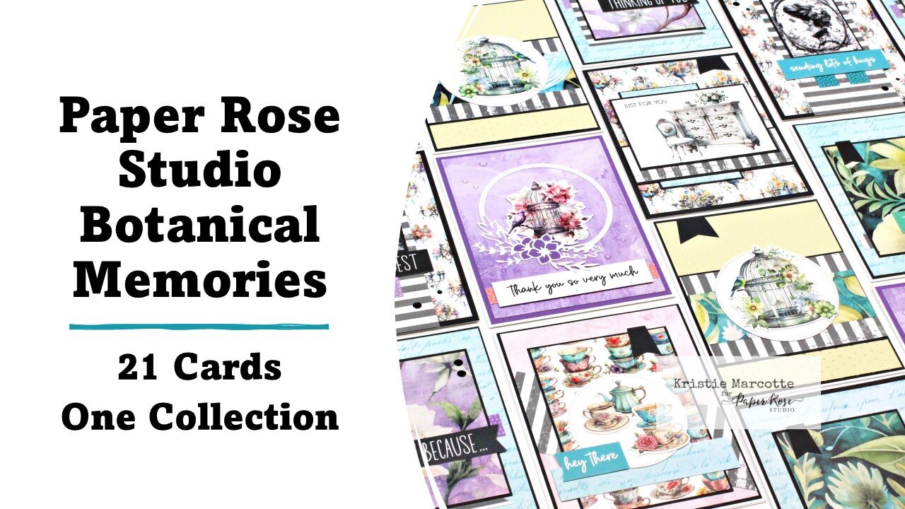 Paper Rose Studio | Botanical Memories | 21 Cards 1 Collection