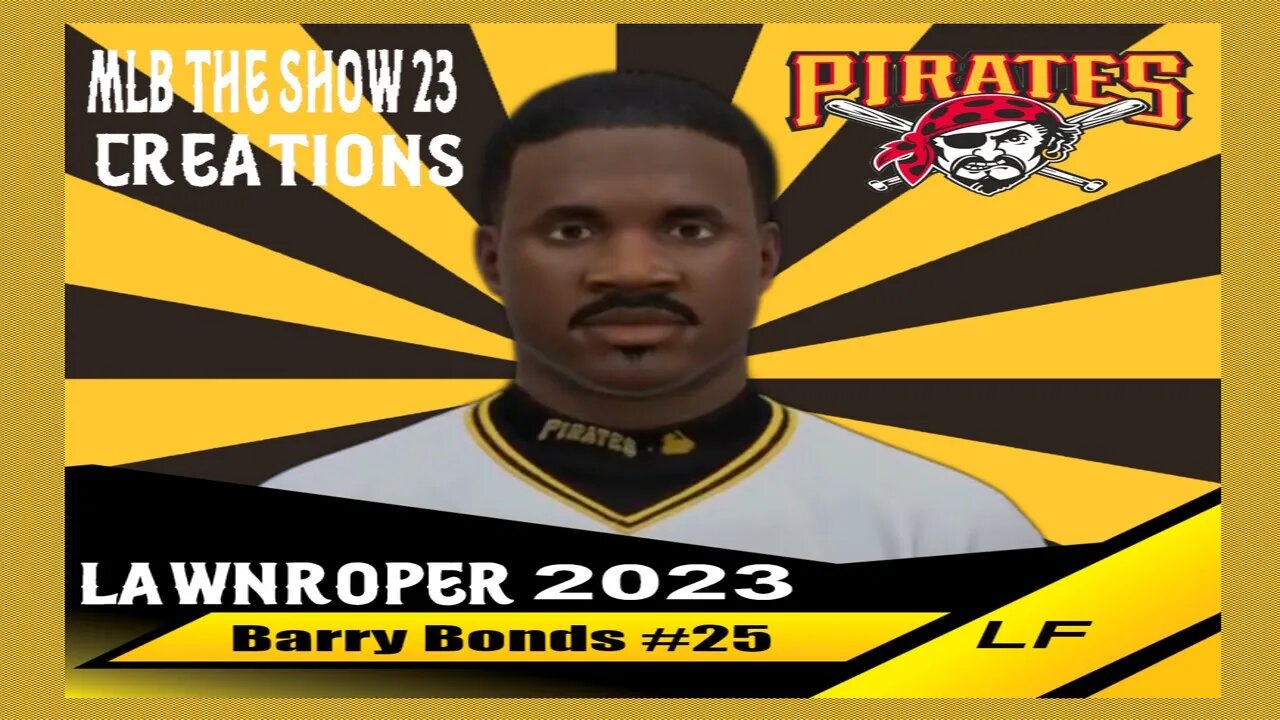 Create Barry Bonds Mlb The Show 23 | V 3.0 Pirates