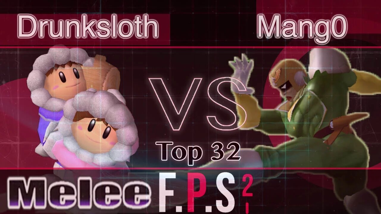 Drunksloth (Ice Climbers) vs. C9|Mang0 (C. Falcon) - Melee Top 32 - FPS2