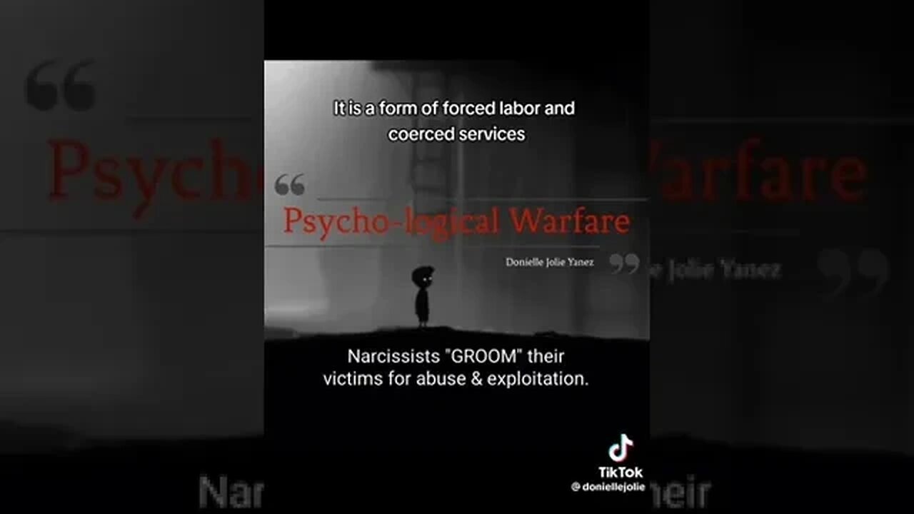 From Donielle Jolie on TikTok - #narcissistic abuse #humantrafficking similarities