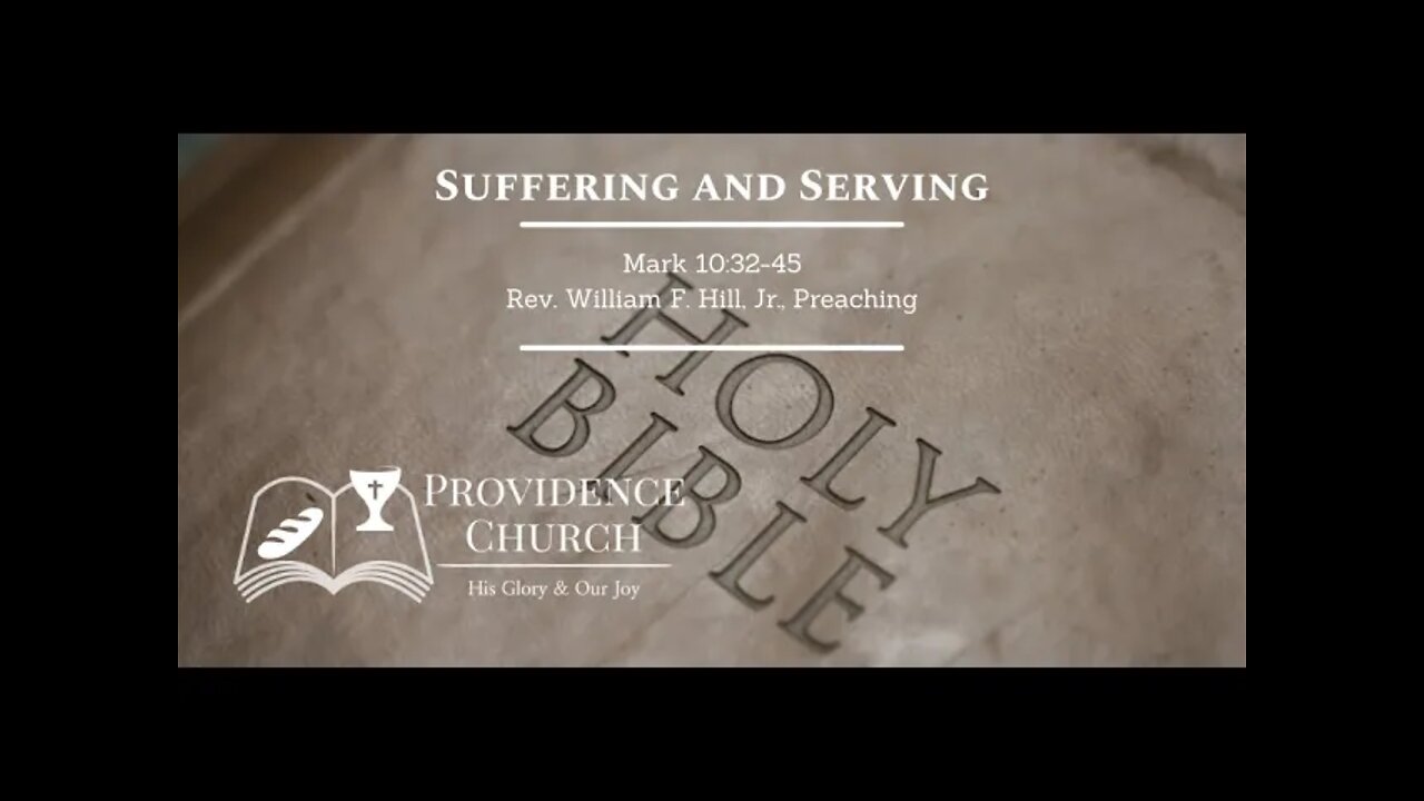 Suffering and Serving