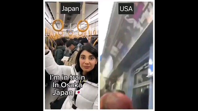 Riding the Metro / train in Japan vs USA