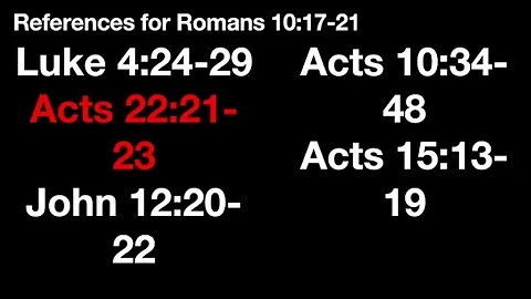 Romans 10:17-21 (Sunday School) 3/19/23 AM