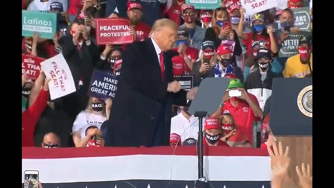 Trump's YMCA dance in Ohio Rally