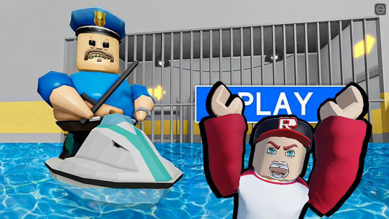 WATER BARRY'S PRISON RUN OBBY ROBLOX #wecr8fun